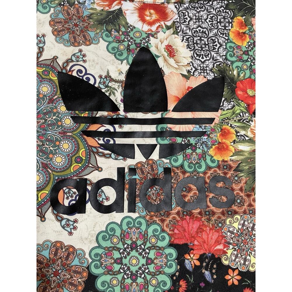 adidas Originals Trefoil Jardim Agharta Tropical Print Tank & Shorts Set Women L - Picture 5 of 10